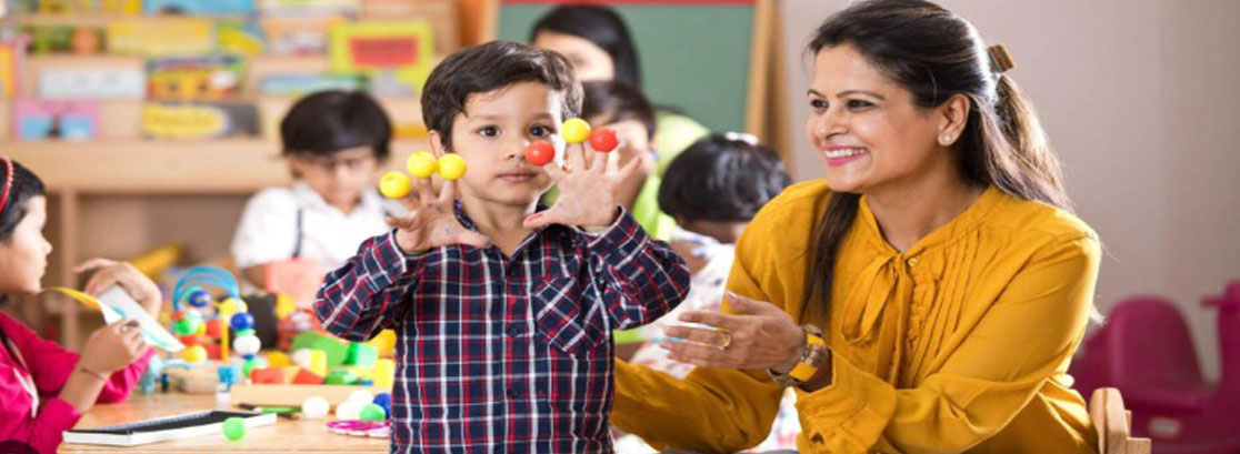 students with teacher
